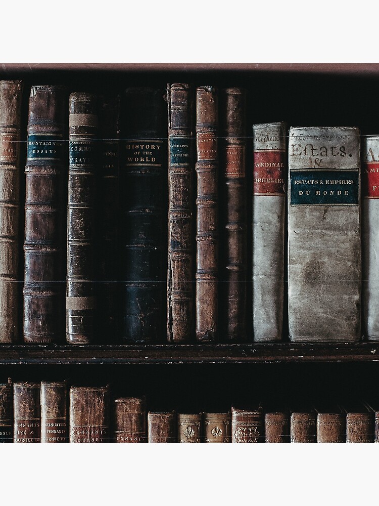 "Dark Academia Aesthetic bookshelf" Clock for Sale by Pictandra | Redbubble