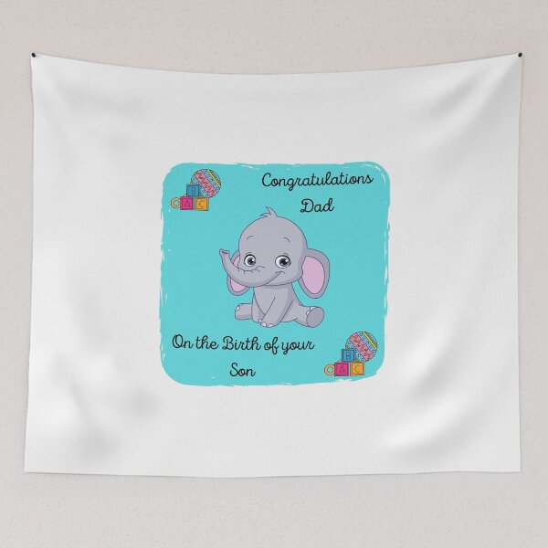 Item preview, Congrats Dad - Birth of Son designed and sold by CoyoteGifts.