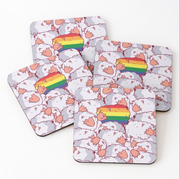 Item preview, I am Baa-eautiful - Pride rainbow LGBTQ+ designed and sold by PosterpartyCo.