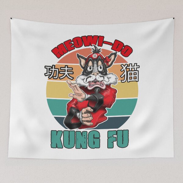 Item preview, Kungfu Cat Funny Kung fu Fighting Cat designed and sold by Status71.