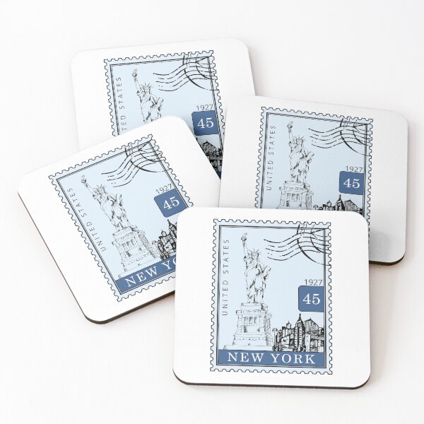 Item preview, New York Sketch United States USA Postages Stamps Art designed and sold by Sticky Postage.