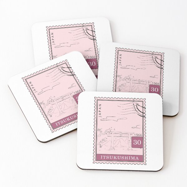 Item preview, Itsukushima Sketch Japan Postages Stamps Art designed and sold by Sticky Postage.