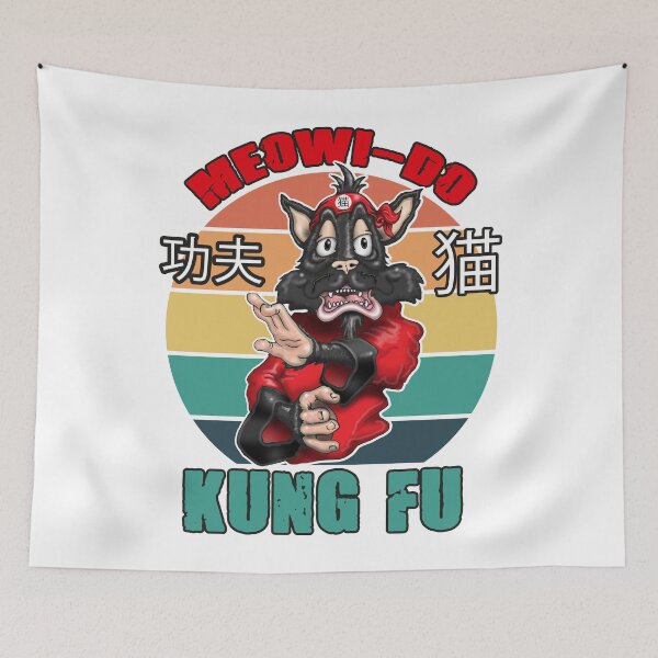 Item preview, Kungfu Cat Funny Kung fu Fighting Cat designed and sold by Status71.