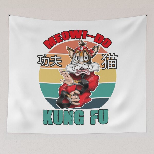 Item preview, Kungfu Cat Funny Kung fu Fighting Cat designed and sold by Status71.