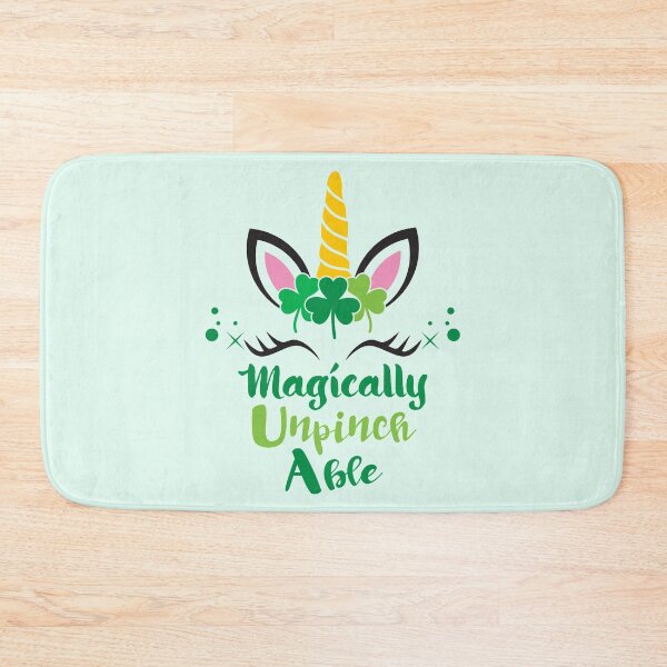 Item preview, Magically Unpinchable - Unicorn Face Clover, St. Patrick’s Day designed and sold by K-icon.