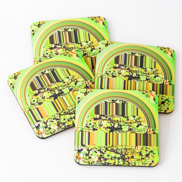 Item preview, Yellow Glitch Arch designed and sold by CabinArtStudio.