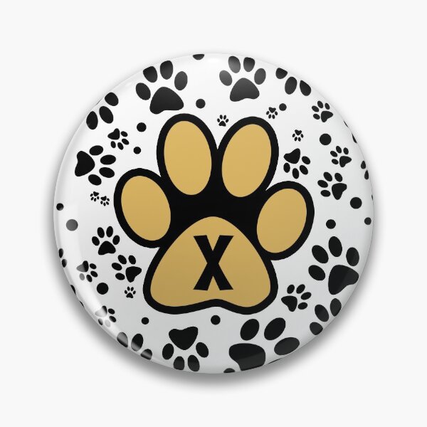 Item preview, Cats Paws Alphabet Letter X - Monogram designed and sold by MadandMean.