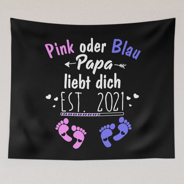 Item preview, Pink or Blue Daddy loves you EST. 2021 designed and sold by noahs-shop.