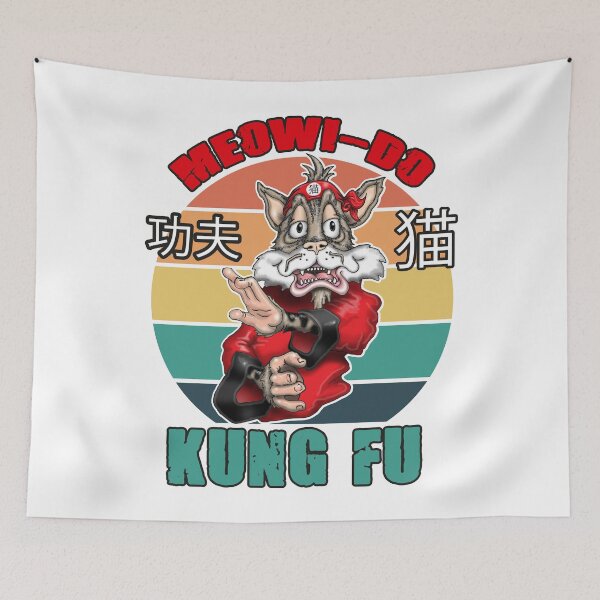 Item preview, Kungfu Cat Funny Kung fu Fighting Cat designed and sold by Status71.