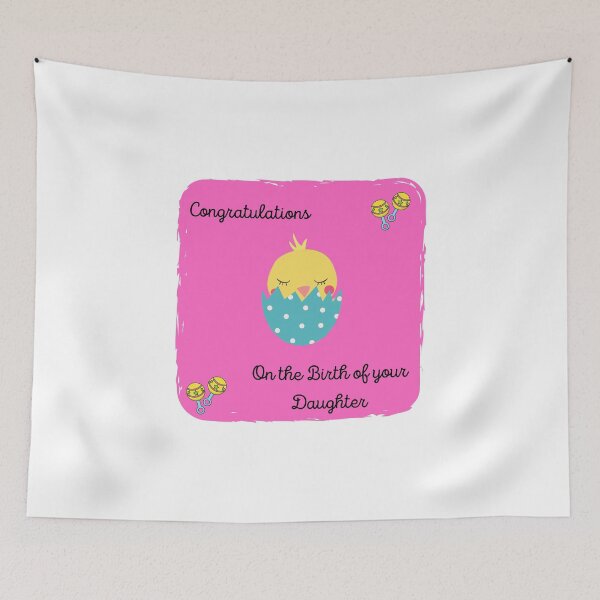 Item preview, Congrats - Birth of a Daughter designed and sold by CoyoteGifts.