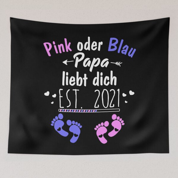 Item preview, Pink or Blue Daddy loves you EST. 2021 designed and sold by noahs-shop.