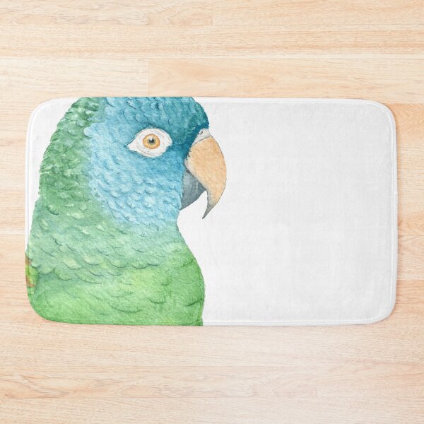 Item preview, Watercolor blue crowned conure - parakeet painting designed and sold by L'Atelier Oranjade.