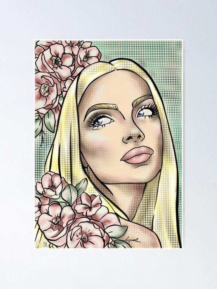 "Pastel pop art portrait " Poster for Sale by AlexisNox Redbubble