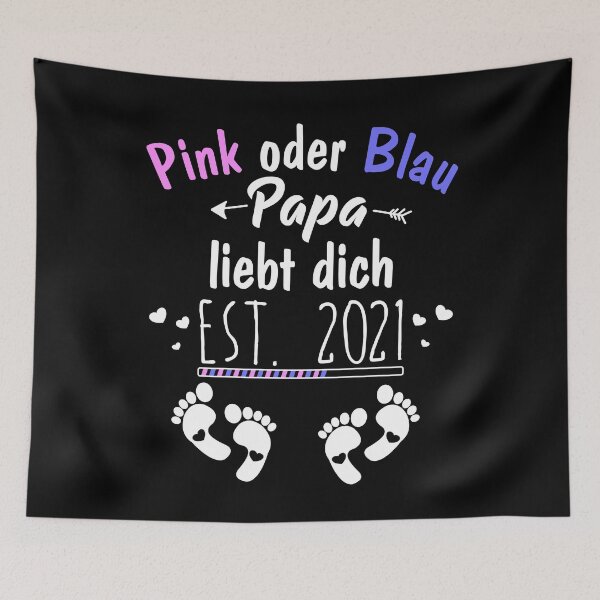 Item preview, Pink or Blue Daddy loves you EST. 2021 designed and sold by noahs-shop.