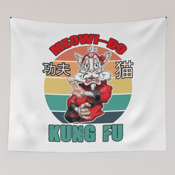 Item preview, Kungfu Cat Funny Kung fu Fighting Cat designed and sold by Status71.