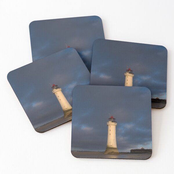 Item preview, New Brighton Lighthouse at Dusk designed and sold by neonlightphoto.