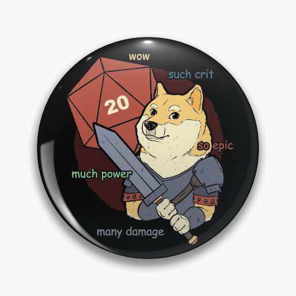 Item preview, RPG Doge Meme designed and sold by Studio Mootant.