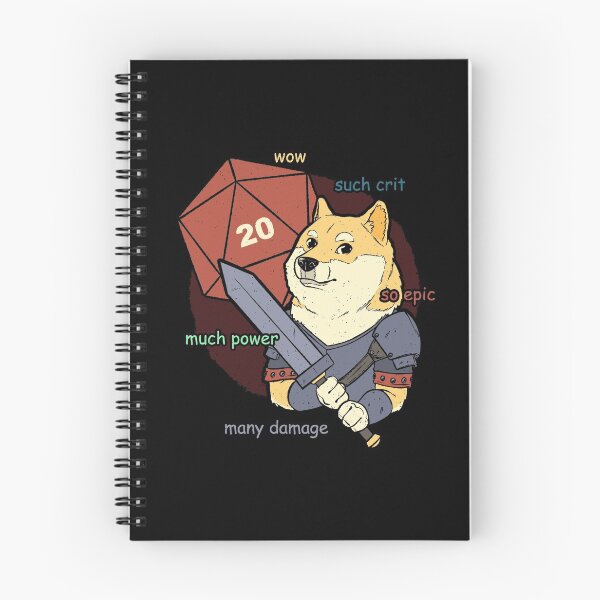 Item preview, RPG Doge Meme designed and sold by Studio Mootant.