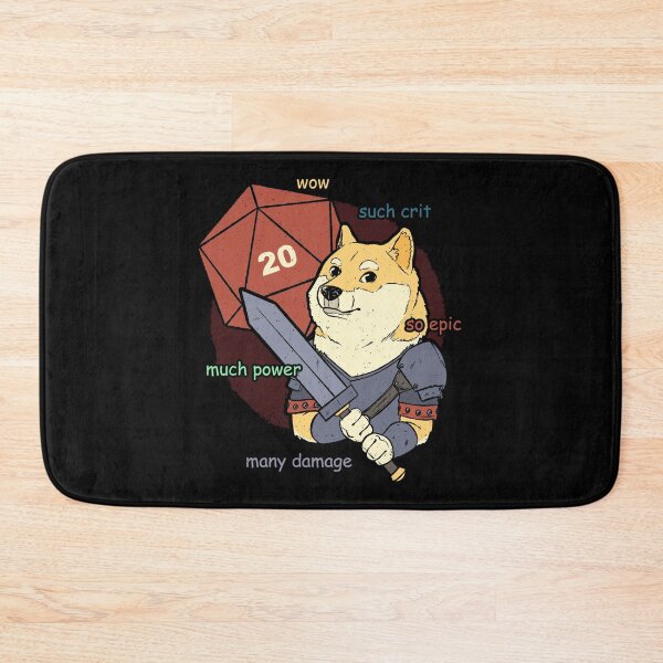 Item preview, RPG Doge Meme designed and sold by Studio Mootant.