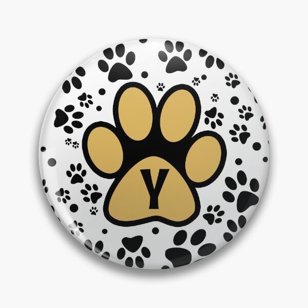 Item preview, Letter Monogram Y Yellow - Cat Paw Alphabet designed and sold by MadandMean.