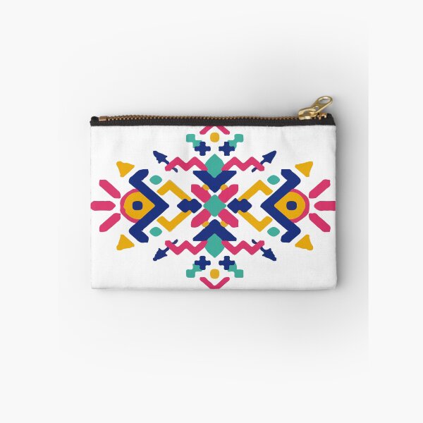 Item preview, Tribal Aztec modern motif memphis bold color blocking pattern abstract interior design designed and sold by T-Mex.