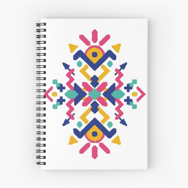 Item preview, Tribal Aztec modern motif memphis bold color blocking pattern abstract interior design designed and sold by T-Mex.