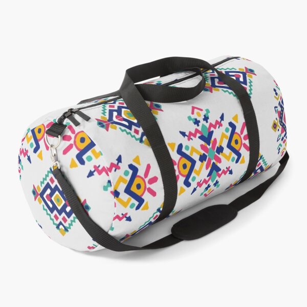 Item preview, Tribal Aztec modern motif memphis bold color blocking pattern abstract interior design designed and sold by T-Mex.