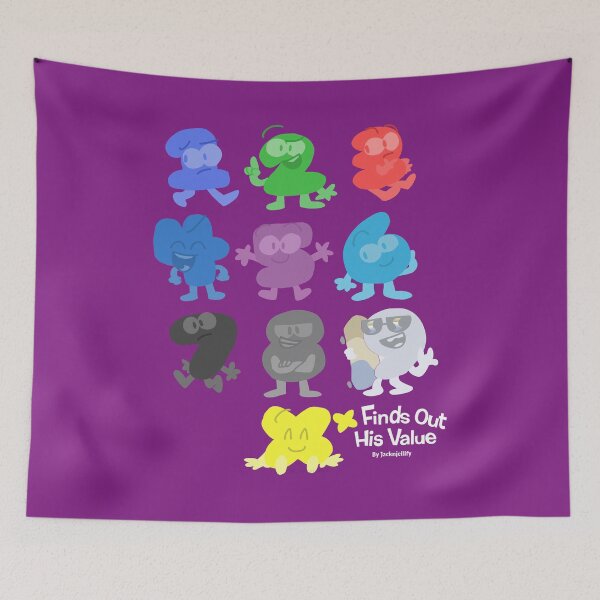 Item preview, BFDI X Finds Out His Value Cast designed and sold by PB&J Animations Shop.
