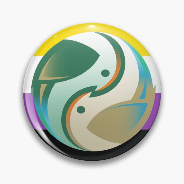 Item preview, Lovebird Speedrunning Logo (Nonbinary Pride) designed and sold by Sentoki.