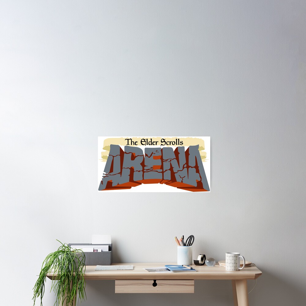 "TES: Arena Logo" Poster for Sale by shadowsart12 | Redbubble
