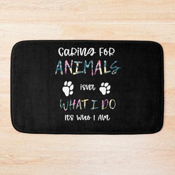 Item preview, Caring For Animals isn't What I Do It's Who I Am , funny dogs cats animal lover tee,gift for mom and dad , designed and sold by delkh07.