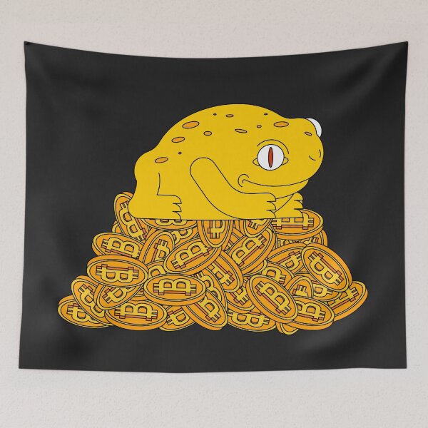 Item preview, Frog and Bitcoin - Chinese Symbol of Wealth designed and sold by AeroAstro.