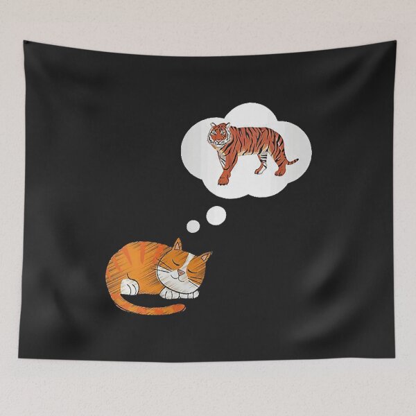 Item preview, cat vs tiger dream designed and sold by allengary.