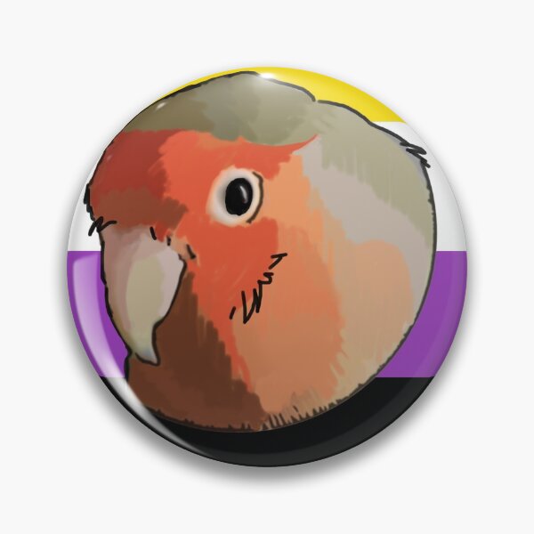 Item preview, Orgullo no binario de sauce (agapornis) designed and sold by Sentoki.