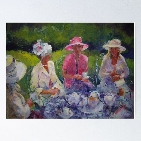 Item preview, Friends Drinking Tea designed and sold by Ballet Dance-Artist.