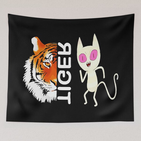 Item preview, cat vs tiger fan designed and sold by allengary.