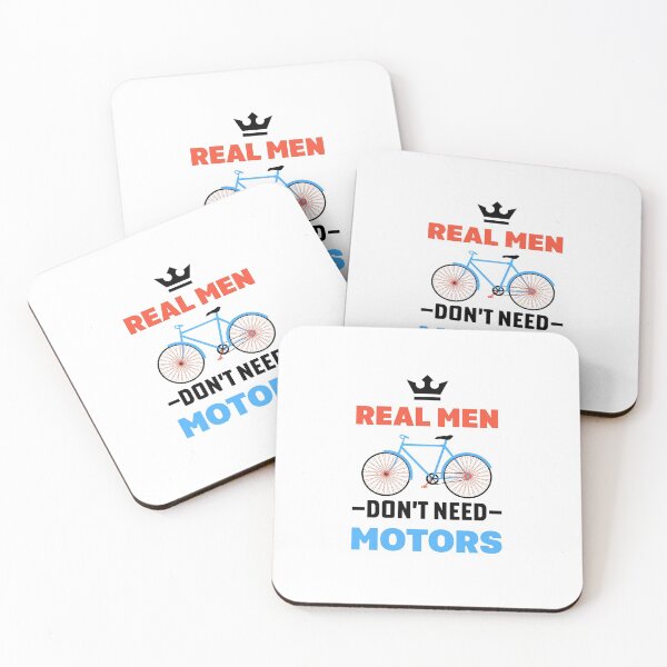 Item preview, Real Men Don't Need Motors - Funny Bicycle Cycling Bike designed and sold by NSTeeDesign.