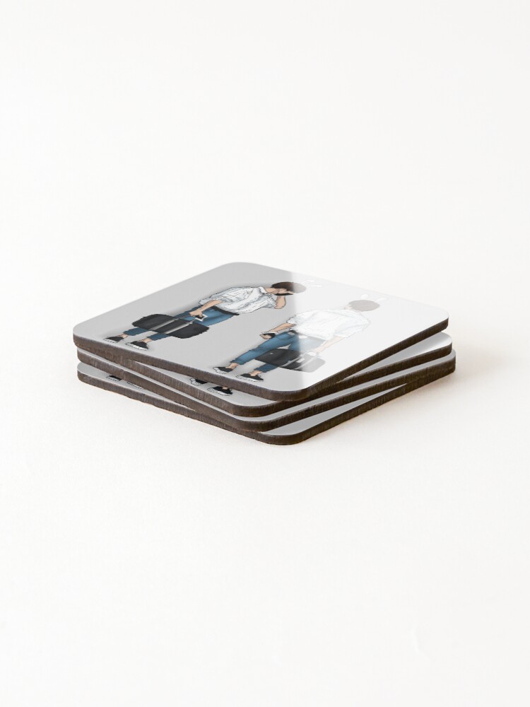 Thumbnail 4 of 5, Coasters (Set of 4), BTS Jungkook Style designed and sold by RoniPool.