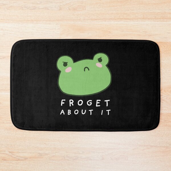 Item preview, Froget About It: Cute Grumpy Frog with a Funny Frogge Pun, Kawaii Froggy Face Meme, Sarcastic Italian "Forget About It" Saying designed and sold by MinistryOfFrogs.