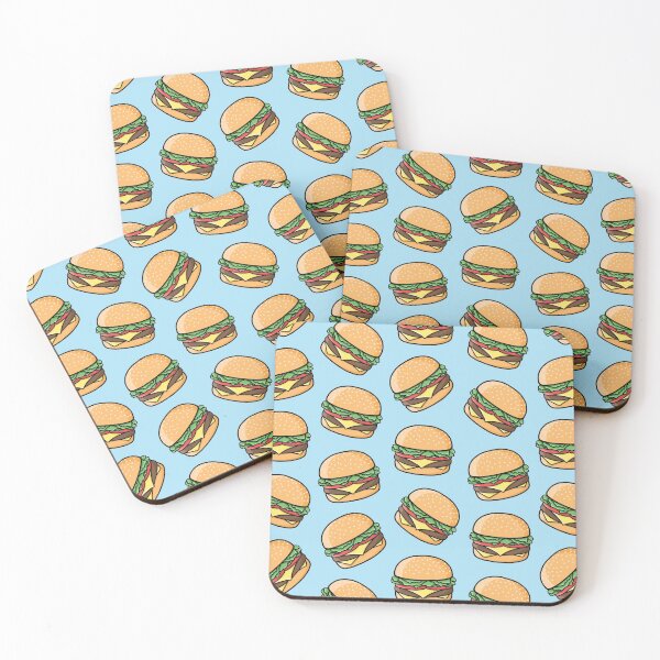 Item preview, Cheeseburgers Fast Food Blue designed and sold by DimensionC169.