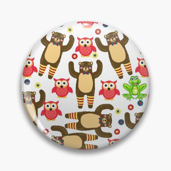 Item preview, Bear, Frogs, Owls, Oh My Patterns designed and sold by NateHarvey.