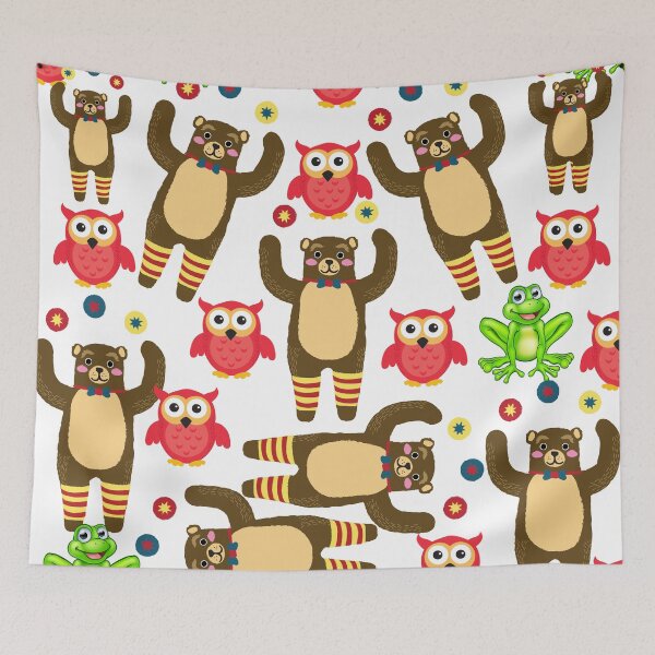 Item preview, Bear, Frogs, Owls, Oh My Patterns designed and sold by NateHarvey.