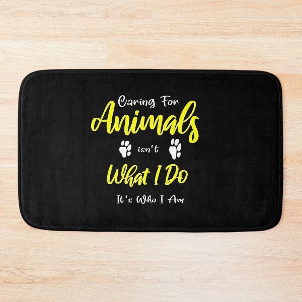 Item preview, Caring For Animals isn't What I Do It's Who I Am , funny dogs cats animal lover tee,gift for mom and dad , designed and sold by delkh07.