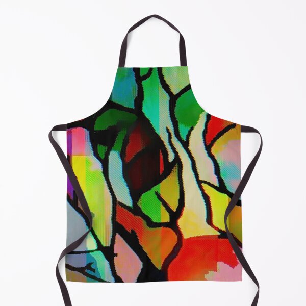 MULTI COLOUR ABSTRACT Apron