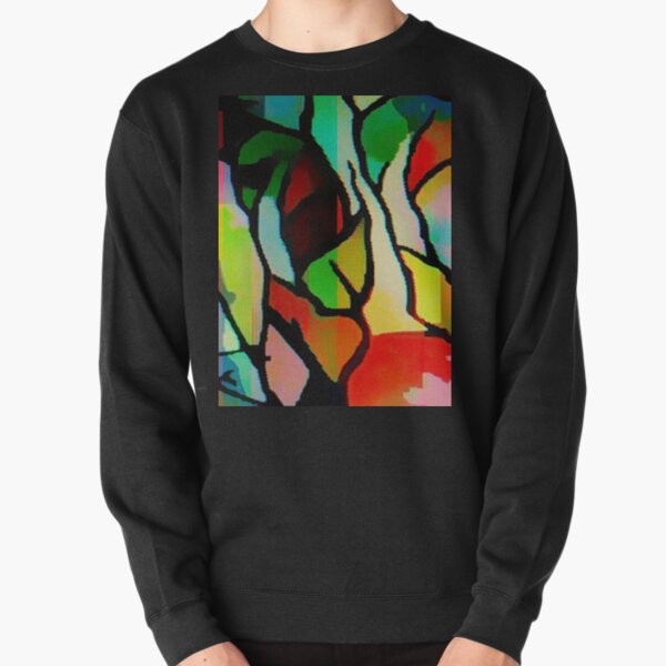 MULTI COLOUR ABSTRACT Pullover Sweatshirt