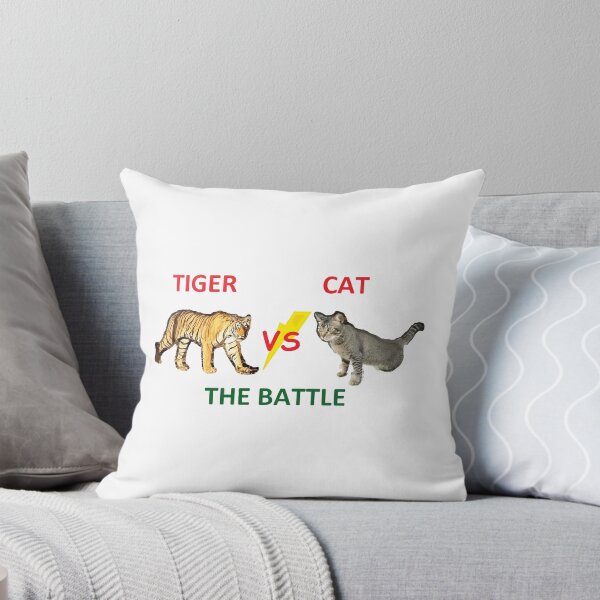 Item preview, cat vs tiger the battle designed and sold by allengary.