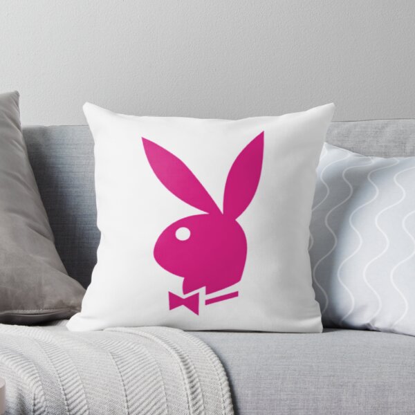 Bunny pink Throw Pillow