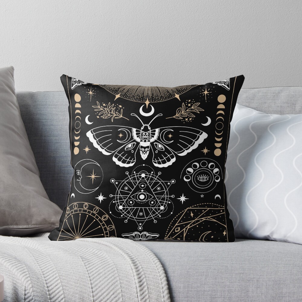 Butterfly Shirt Celestial Occult Mystical Moon Shirt Spiritual Dark Academia Mystical Death Mask Moth Shirt Witchy Tee Boho Goth