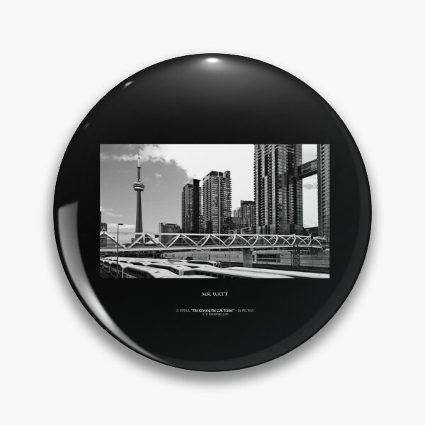 Item preview, Mr. Watt's ARCHITECTURE, URBANSCAPES & NATURE - The City and the C.N. Trains - (fine-art series print #01) designed and sold by TexWatt.