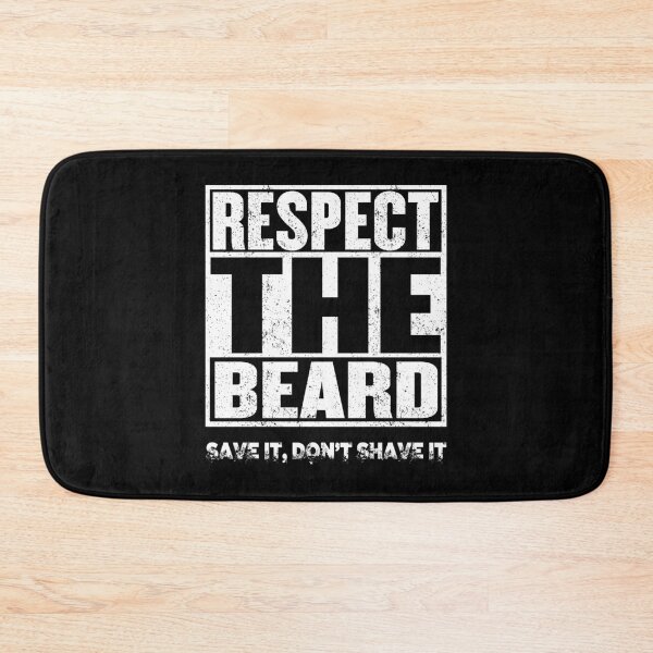 Item preview, RESPECT THE BEARD,Save It Don't Shave It cool, funny gift for hip beard lovers designed and sold by DamnCoolStuff.